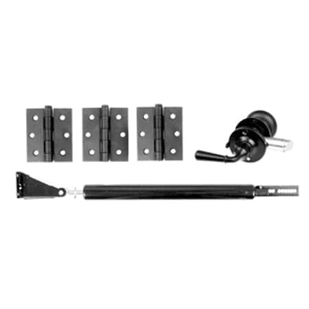 Acorn Mfg Acorn AZ1BI Screen Door Set Featuring 3 Hinges with 1 Closer and Storm Door Latch AZ1BI
